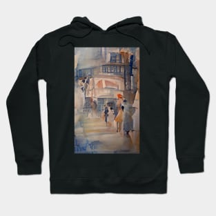 Watercolor Street Art Hoodie